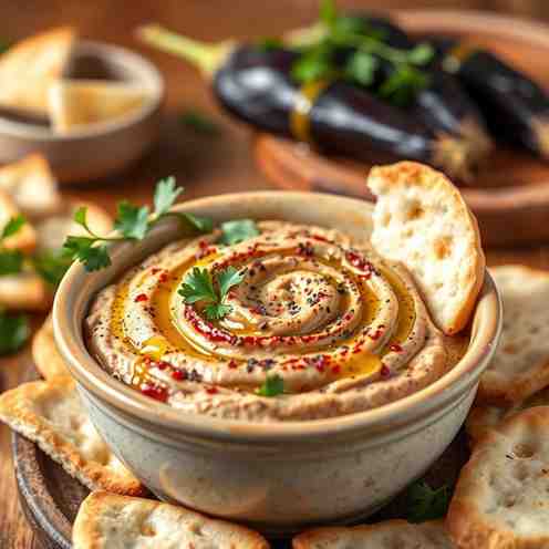 Smoky Baba Ghanoush Dip - Vegan & Gluten-Free Jordanian